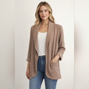 Wilfred Tan Women's Shawl Collar Cardigan